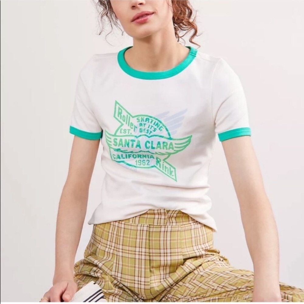 Anthropologie Maeve Short Sleeve Graphic Tee NWOT